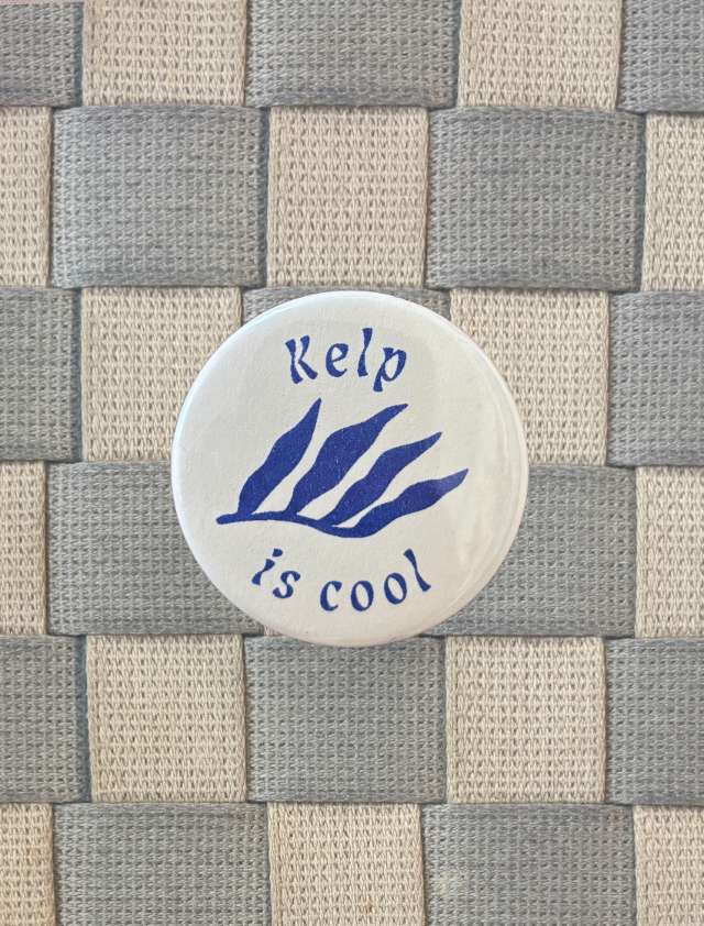 Kelp is Cool Riso Button