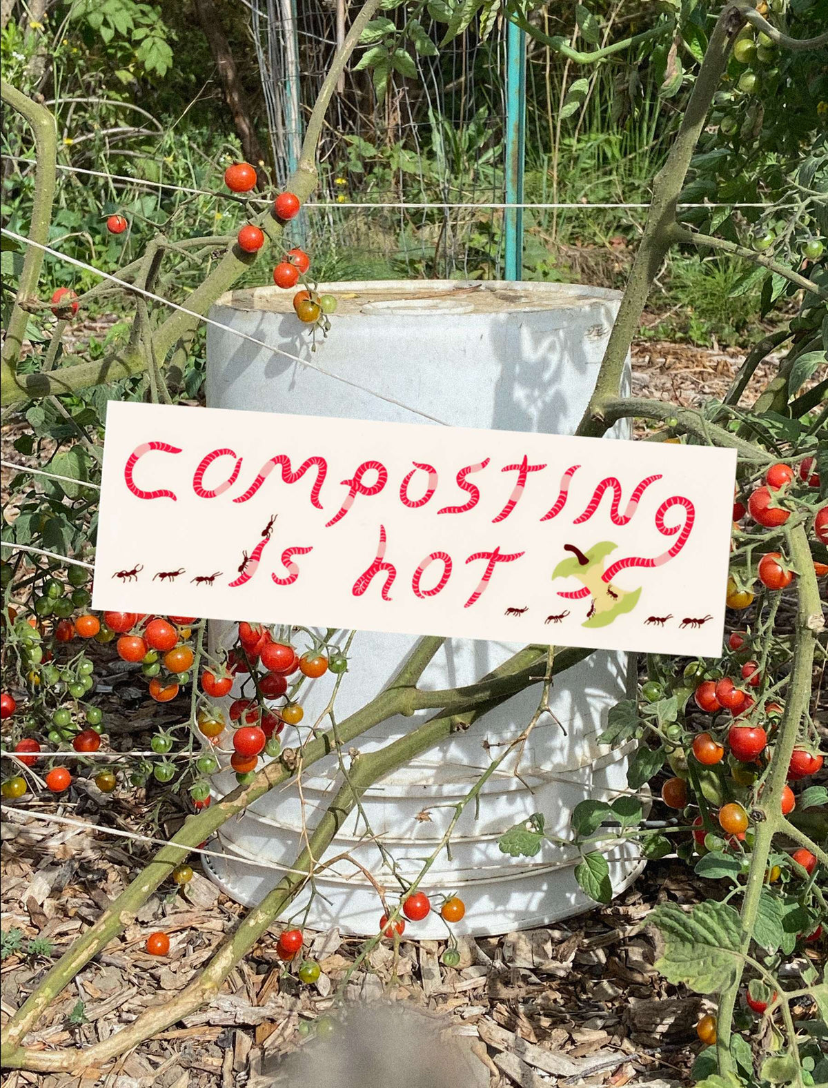 Composting is Hot Bumper Sticker