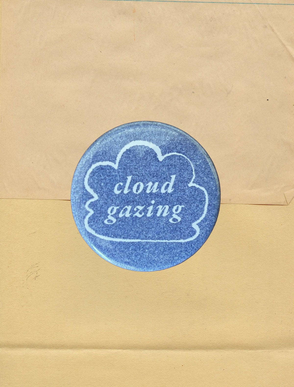 Cloud Gazing Riso Button
